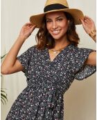 Robe Theresa bleu marine