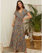 Robe Theresa bleu marine