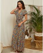 Robe Theresa bleu marine