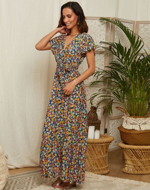 Robe Theresa bleu marine