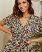 Robe Theresa bleu marine