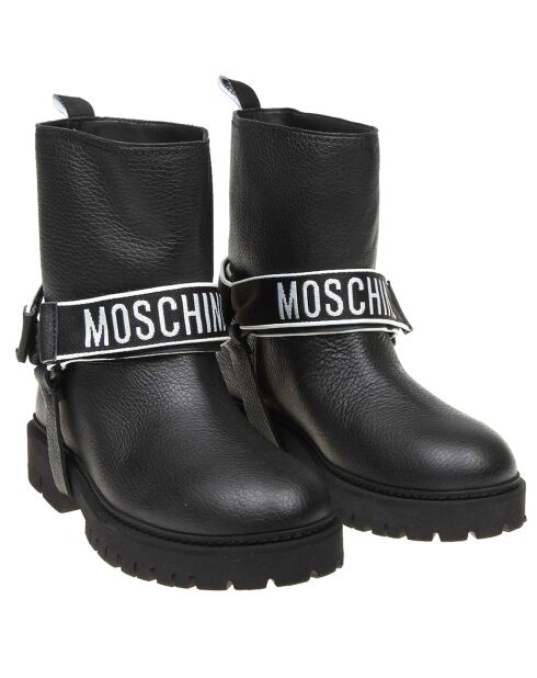 Boots en Cuir Rio noires