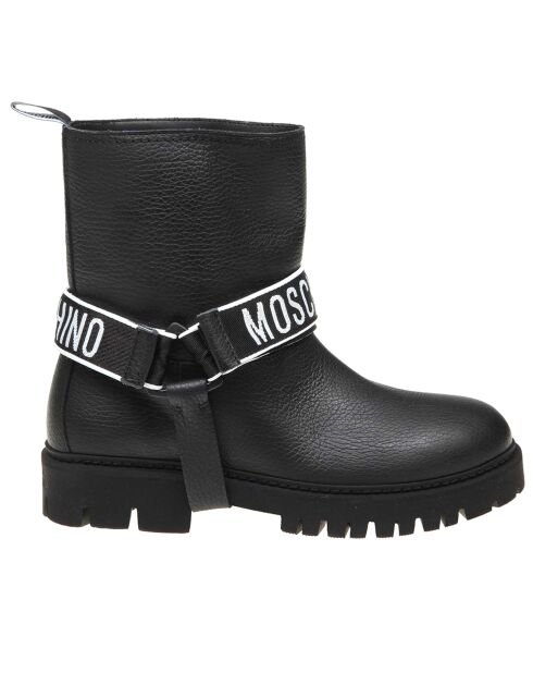 Boots en Cuir Rio noires