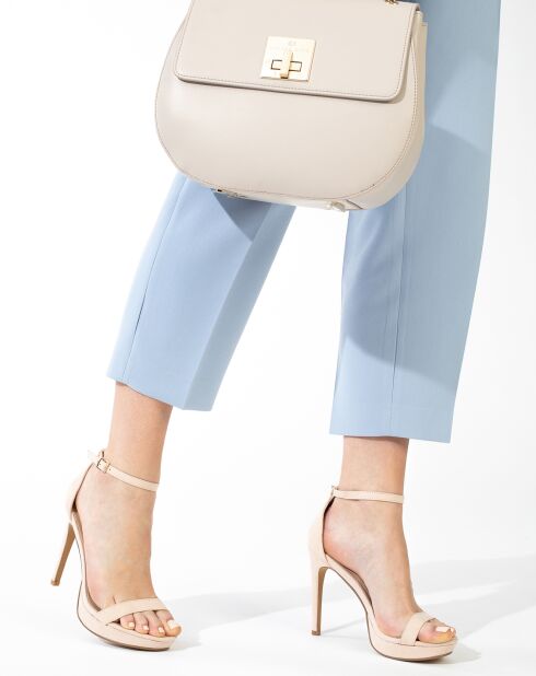 Slingback Crystal nude - tacco 12 cm