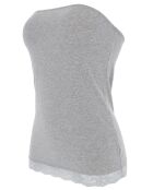Top Bustier gris chiné