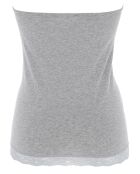 Top Bustier gris chiné