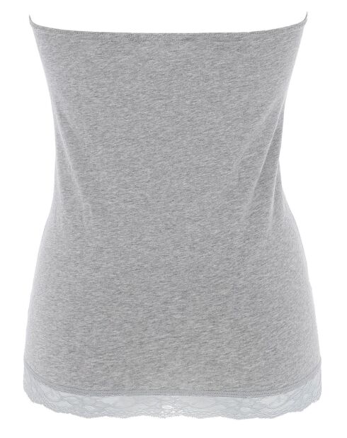 Top Bustier gris chiné