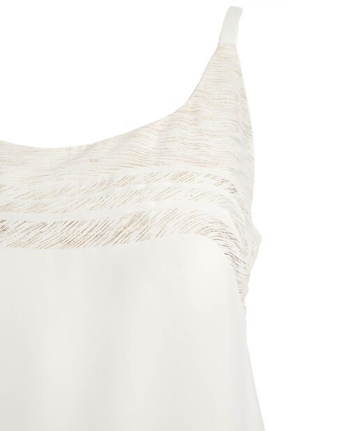 Top Roza blanc cassé