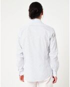 Chemise Regular Fit Pixel blanc/bleu