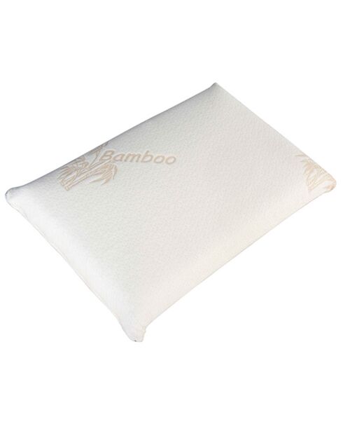 Oreiller à mémoire de forme bio blanc - 40x60 cm