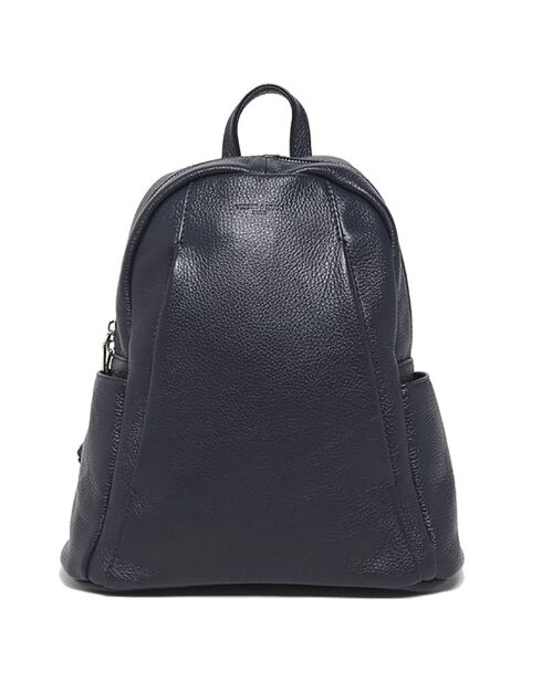 Sac à dos en Cuir Acia marine - 24x31x13cm