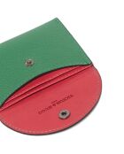 Alina groene leren kaarthouder - 10x8,5 cm