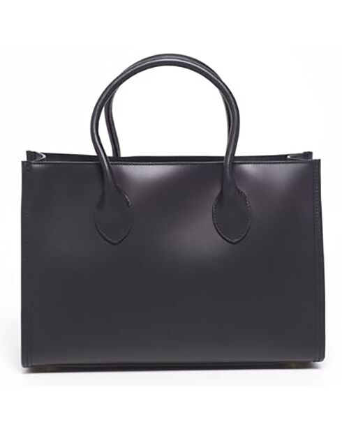 Schwarze Ynell Lederhandtasche - 34x24x11 cm