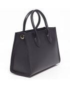 Bolso de piel Ynell negro - 34x24x11 cm