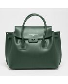 Borsa Jane in pelle verde scuro - 36x35x24 cm