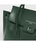 Borsa Jane in pelle verde scuro - 36x35x24 cm