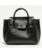 Borsa a mano in pelle nera Jany - 25x19x7 cm