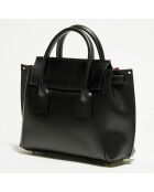 Borsa a mano in pelle nera Jany - 25x19x7 cm