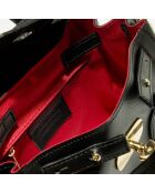 Borsa a mano in pelle nera Jany - 25x19x7 cm