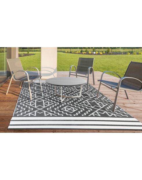Tapis extérieur inca gris/blanc - 160x240 cm