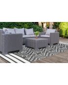 Tapis extérieur inca gris/blanc - 160x240 cm