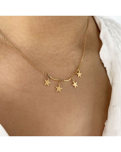Collier Sherazade en laiton doré