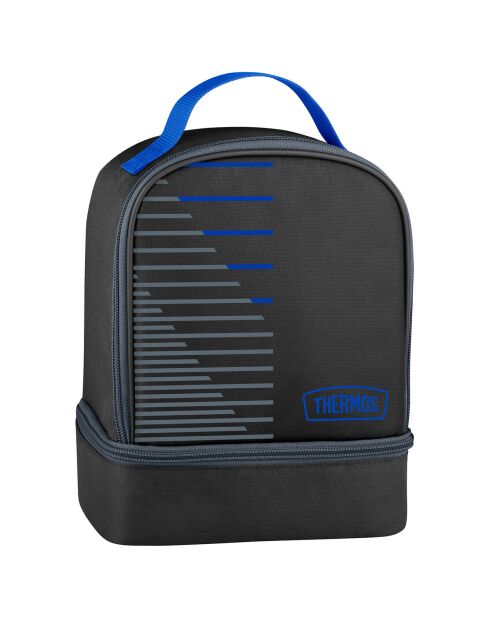 Lonchbox bolsa aislante azul con 2 compartimentos - 4,5 L