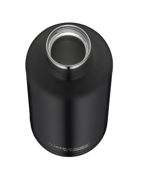 Isolierte schwarze Flasche Traveler - 50 cl
