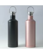 Bouteille isotherme Traveler noire - 50 cl