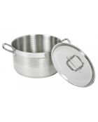Marmite induction inox avec couvercle grise - D.50 cm
