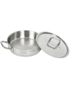 Sauteuse induction inox avec couvercle grise - D.32 cm