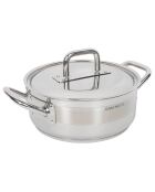 Faitout induction inox avec couvercle gris - D.50 cm