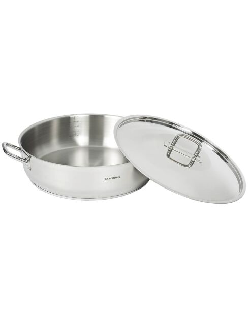 Sautoir induction inox avec couvercle gris - D.42 cm