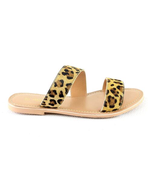 Mules Imelda in pelle leopardata