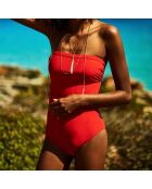 Maillot de Bain 1 pièce Achile corail