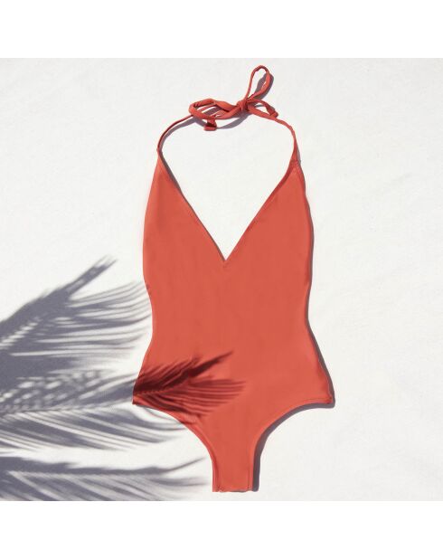 Maillot de Bain 1 pièce Beach terracota