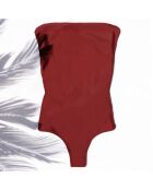 Maillot de Bain 1 pièce bustier Carole bordeaux