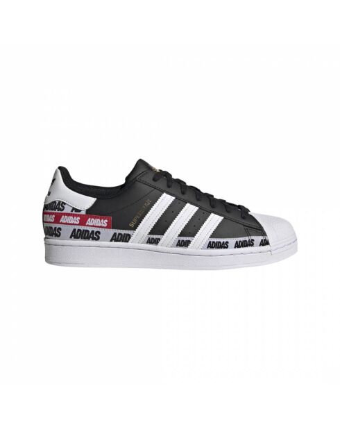 Baskets en Cuir Superstar noir/blanc