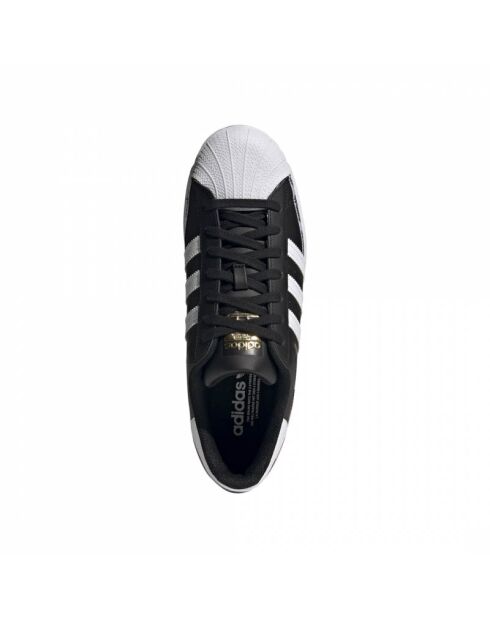 Baskets en Cuir Superstar noir/blanc