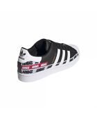 Baskets en Cuir Superstar noir/blanc