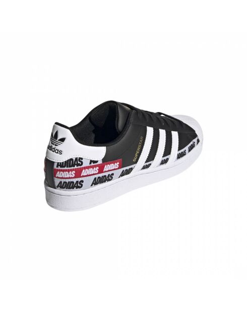 Baskets en Cuir Superstar noir/blanc