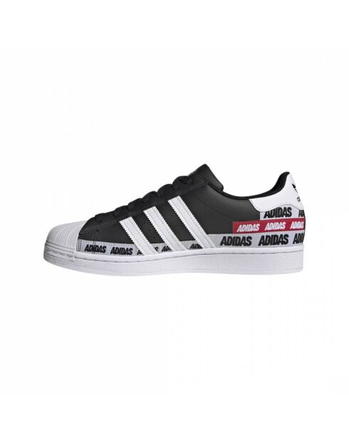 Baskets en Cuir Superstar noir/blanc