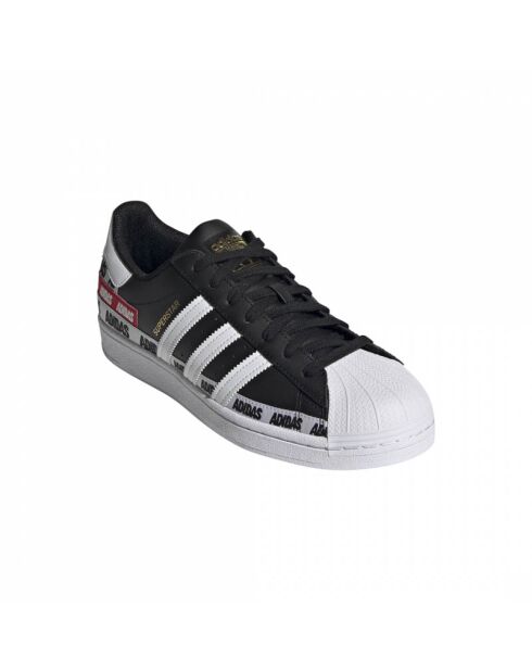 Baskets en Cuir Superstar noir/blanc