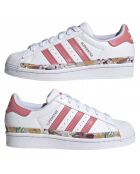 Baskets Superstar Gs blanc/rose