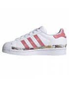 Baskets Superstar Gs blanc/rose