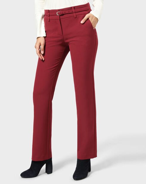 Pantalon Flore bordeaux