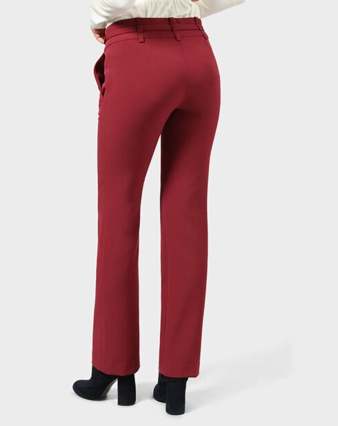 Pantalon Flore bordeaux