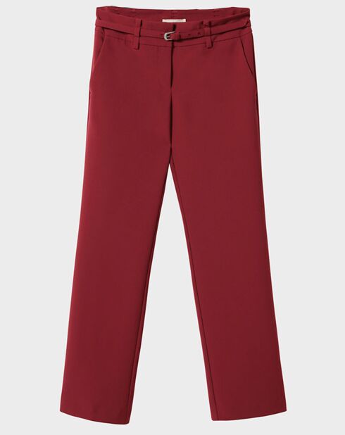 Pantalon Flore bordeaux