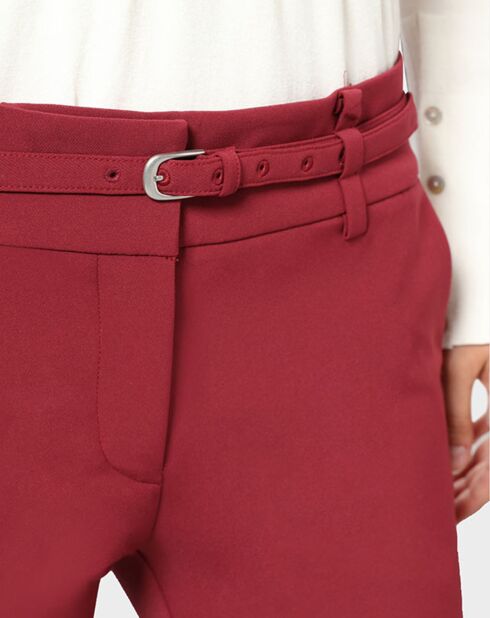 Pantalon Flore bordeaux