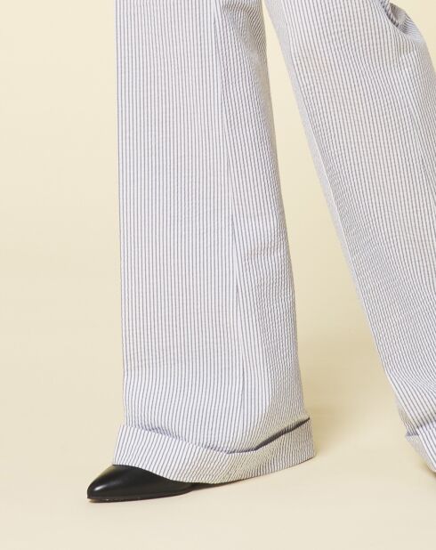 Pantalon Clara gris bleu